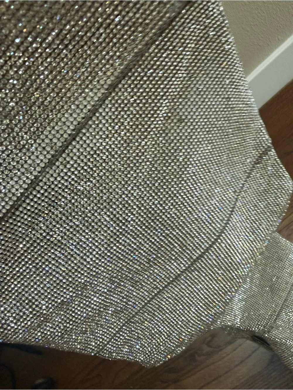 Steve Madden Silver Glitter Over-the-Knee Stiletto Boots